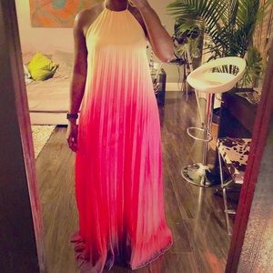 Pleated Maxi Dress